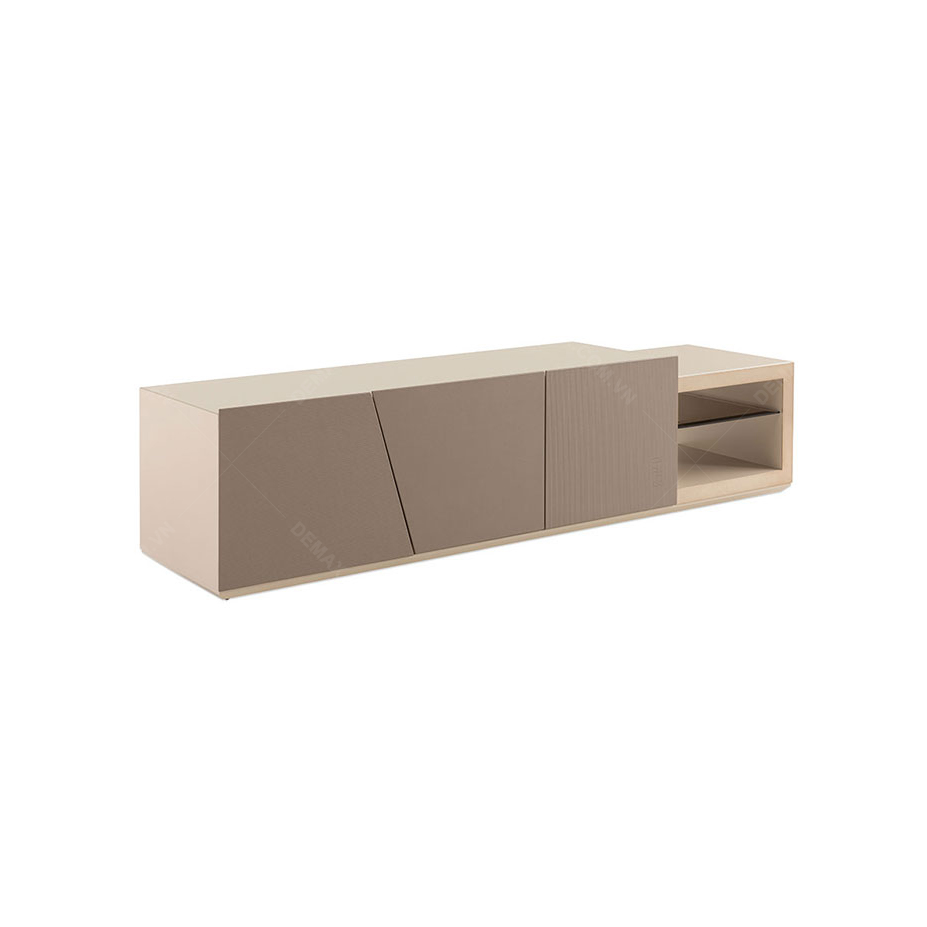 Langham Leather Low Cabinet